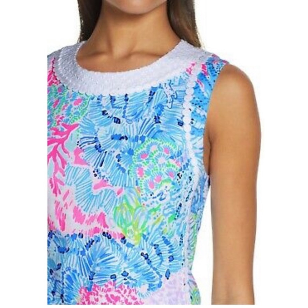 Lilly Pulitzer mila shift multi sink or swim 8 EUC - Picture 5 of 7